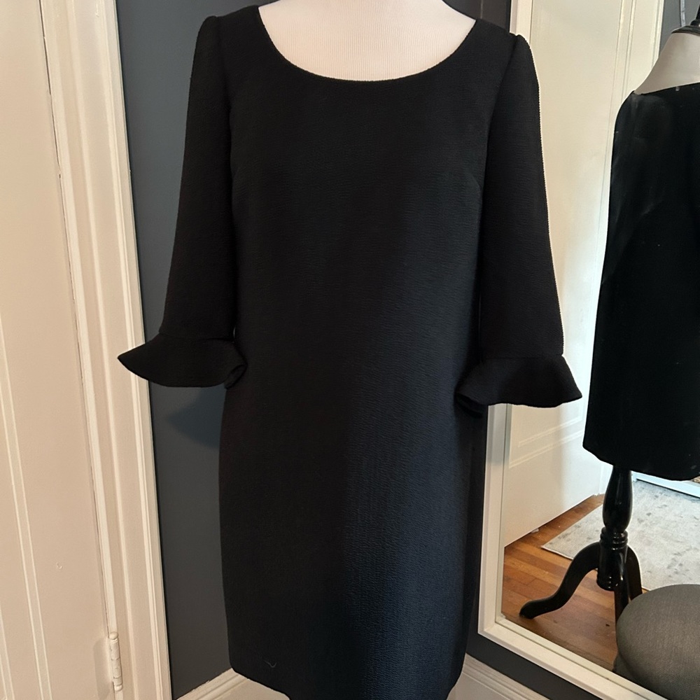 Black crepe dress